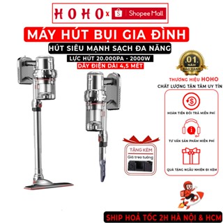 Máy hút bụi HOHO đa năng có dây hút siêu mạnh 20000Pa công suất 2000W hút sạch bụi bẩn ít ồn dễ tháo lắp và vệ sinh
