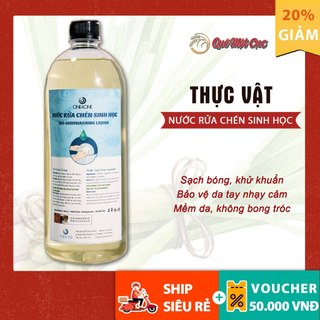 Nước rửa chén sinh học (có ưu đãi), nước rửa chén hữu cơ, Quê Một Cục, 1 lít