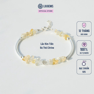 Lắc Tay Bạc 925 Đá Thô Tự Nhiên Cá Tính Trẻ Trung Thời Trang Mang Năng Lượng Tích Cực VB54