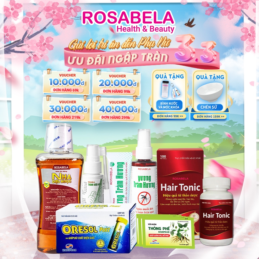 Viên uống bổ sung collagen trắng căng mịn da Collagen Rosabela, đẩy lùi quá trình lão hoá