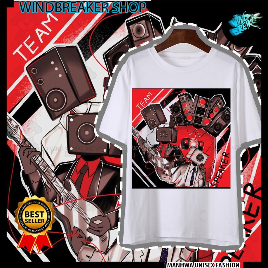 Áo Thun Speaker Team, Titan Speaker Man, Speaker Man, Đầu Loa, Skibidi Toilet