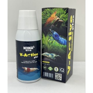 Vi Sinh Tép V-Active Plus (Vi Sinh Xử Lí Nước Chuyên Dùng Cho Tép Cảnh) chai 105ml