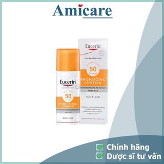 Eucerin Kem Chống Nắng Giúp Giảm Nếp Nhăn Và Ngăn Ngừa Lão Hóa Sun Fluid Photoaging Control Spf 50 50ml