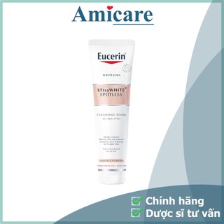Eucerin Sữa Rửa Mặt Làm Trắng Ngừa Thâm Nám Ultra White+ Spotless Cleansing Foam 150g