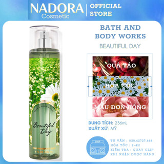 XỊT THƠM TOÀN THÂN BEAUTIFUL DAY  BATH AND BODY WORKS BODY MIST - 236ML