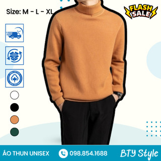 Áo len nam cổ lọ chất len mềm mịn dày dặn phong cách hàn quốc - al14