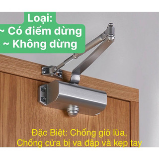 [FreeShip] Tay Co Thủy Lực, Tay Đẩy Hơi - Củi Chỏ Hơi, Đóng Cửa Tự Động (Dừng 90 độ, Lực 30 -120kg)