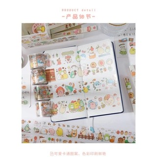 Sỉ lẻ cuộn sticker trong suốt nhiều hình đáng yêu cho bé