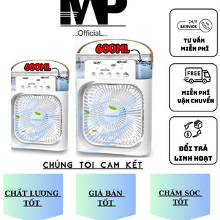 Quạt điều hoà có hơi nước, phun sương dung tích 600ml, làm mát bao gồm 3 chế độ tích hợp đèn Led. bảo hành 6 tháng