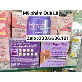 Kem Bạch Ngọc Liên body Cherry - Trắng mịn, trắng dài lâu hủ 120G