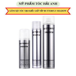 Gôm xịt tóc Butterfly Shadow 150ml 320ml 600ml Chính hãng, Gôm bạc giữ nếp tạo kiểu nam nữ