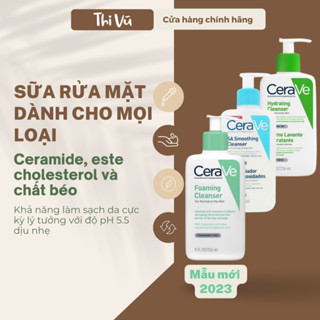 Sữa rửa mặt cho da dầu mụn khô nhạy cảm Cerave nội địa Pháp - Thi Vũ