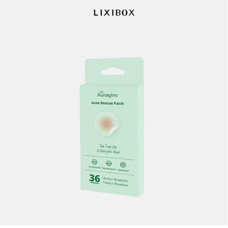Miếng dán mụn the auragins acne rescue patch chứa bha làm dịu giảm viêm mụn 36 miếng