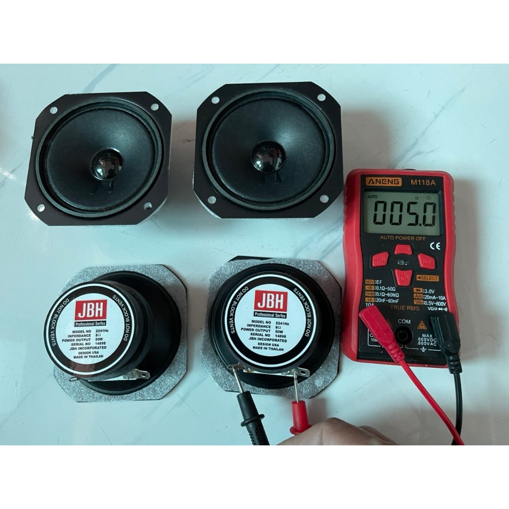 Loa treble 2 từ JBH vuông  8cm hang th ái lan - Loa treble c ao c ấp - loa treble rời xịn .