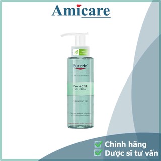 Eucerin Gel Rửa Mặt Dành Cho Da Nhờn Mụn Proacne Cleasing Gel 200ml