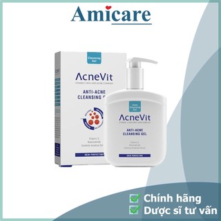  AcneVit Sữa Rửa Mặt Dành Cho Da Mụn Anti-Acne Cleansing Gel 200ml