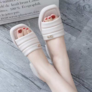 Dép/Guốc quai ngang nữ đế cao