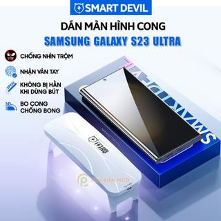 Dán màn hình chống nhìn trộm samsung s23 ultra ppf uv smart devil full màn dẻo - dán ppf uv samsung galaxy s23 ultra