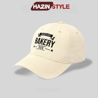  Mũ lưỡi trai HAZIN thêu chữ BAKERY form cứng nón lưỡi trai thời trang Hàn Quốc mẫu mới dành cho nam nữ đi học đi chơi 