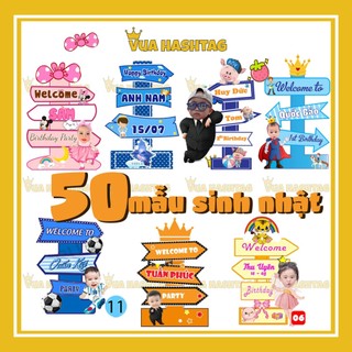 Chibi sinh nhật cho bé cây welcome chèn hình bé trang trí sinh nhật cho bé trai bé gái vua hashtag