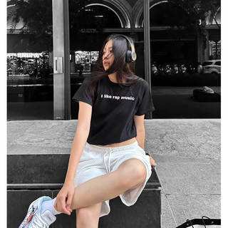 baby tee I LIKE RAP MUSIC