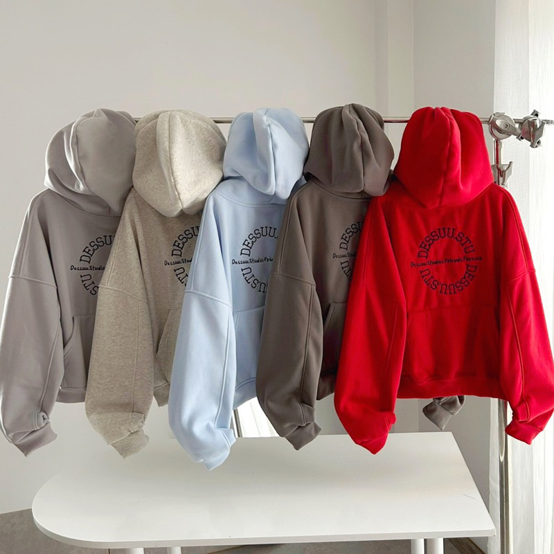 Áo Khoác Hoodie Form Boxy Dessuu Túi Ngược Nhiều Màu Nam Nữ Tay Phồng | BigBuy360 - bigbuy360.vn