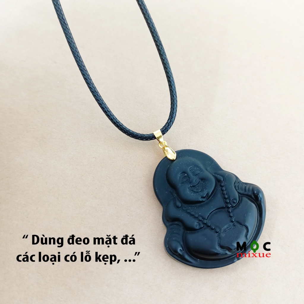 50/ 45/ 40cm/ 1 Sợi Dây Chuyền SÁP COTTON Phong cách Hàn Quốc có móc kẹp mặt đá - Mộc mixue