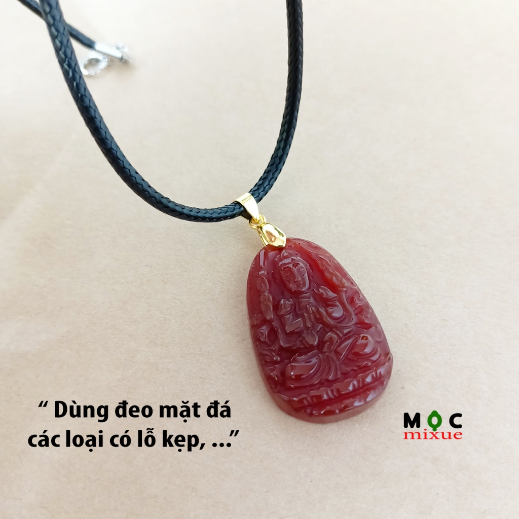 50/ 45/ 40cm/ 1 Sợi Dây Chuyền SÁP COTTON Phong cách Hàn Quốc có móc kẹp mặt đá - Mộc mixue