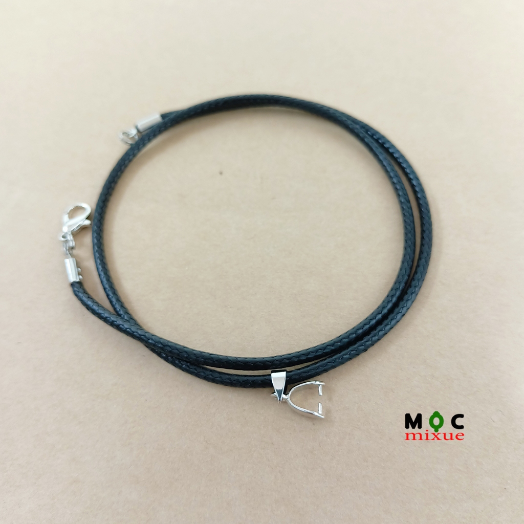 50/ 45/ 40cm/ 1 Sợi Dây Chuyền SÁP COTTON Phong cách Hàn Quốc có móc kẹp mặt đá - Mộc mixue