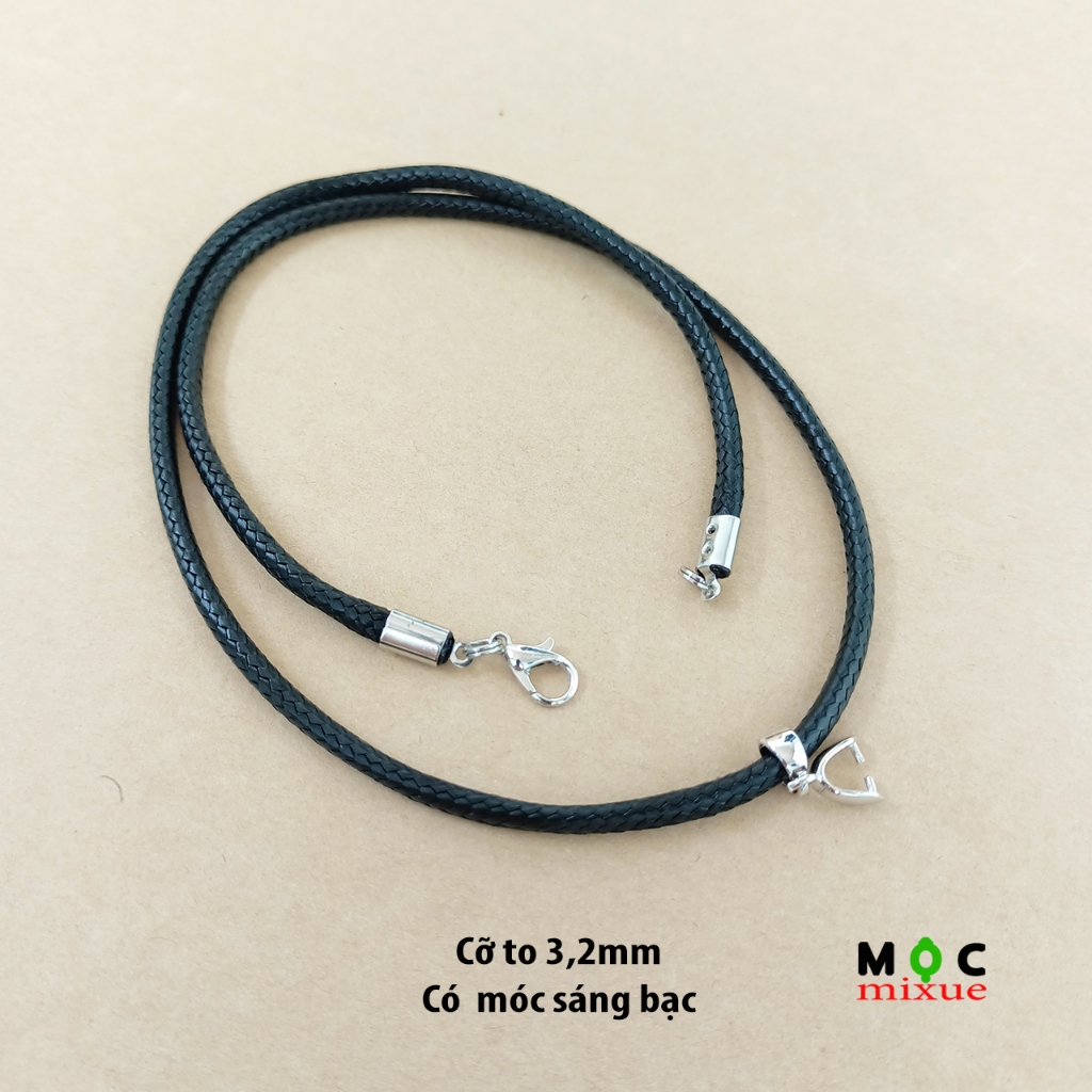 50/ 45/ 40cm/ 1 Sợi Dây Chuyền SÁP COTTON Phong cách Hàn Quốc có móc kẹp mặt đá - Mộc mixue