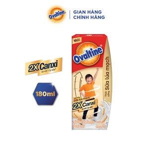 (Quà tặng không bán) Thức uống lúa mạch gấp đôi Canxi Ovaltine (180ml x 4)