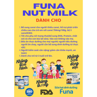 Sữa Hạt Sữa FUNA (Hộp Giấy) 360g