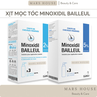 Xịt Mọc Tóc, Giảm Rụng Tóc Minoxidil Bailleul Hàng Pháp