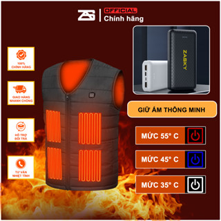 [CHÍNH HÃNG] Áo Sưởi Ấm Nhật Bản Chính Hãng 2025, Áo Khoác Điện Ghile ZASKY, PIN Dung Lượng 30.000mAh Thời Lượng 12-15H