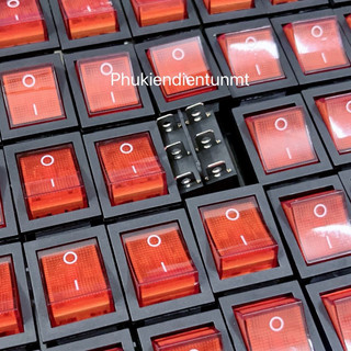 Công tắc bập bênh kcd 15/30a 250v 6 chân co đèn