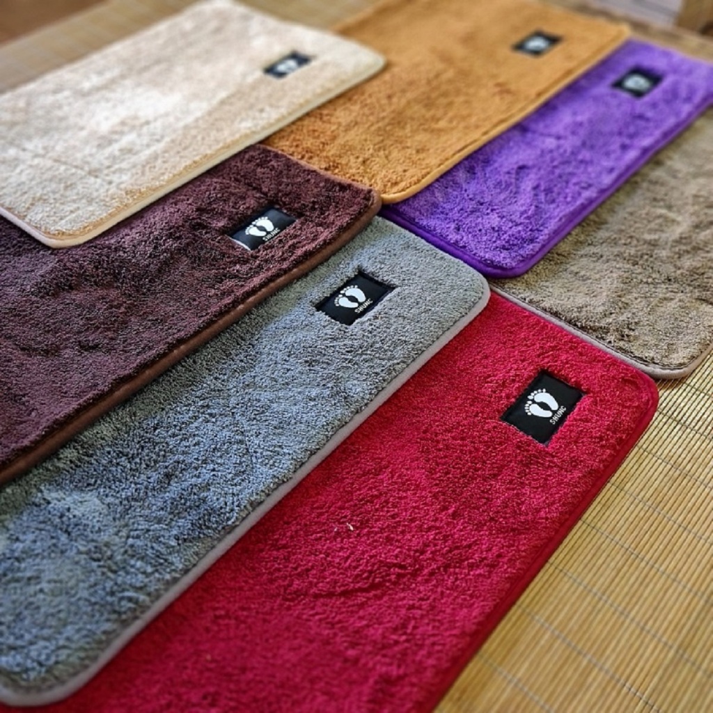 Set 5 Thảm Lau Chân, Thảm Chùi Chân Chống Trượt Siêu Thấm Dày Mềm Mịn Size 40x60cm