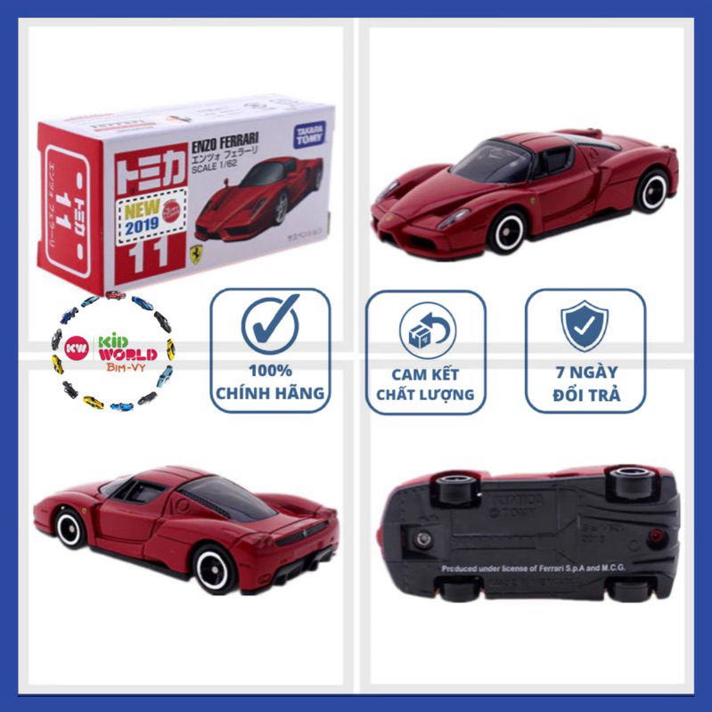 Xe mô hình Tomica Box Enzo Ferrari. No.11. Tỷ lệ 1:62.