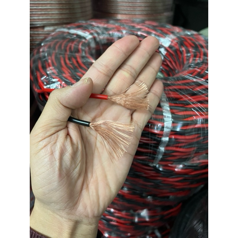 Dây loa đồng  soắn đỏ đen 2x1/2x1.5/2x2.5