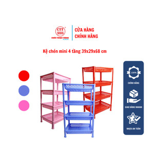 Kệ nhựa đa năng 4 tầng Chấn Thuận Thành ngang 39 x 29 (cm), kệ để đồ nhà tắm - hàng Việt Nam Chất Lượng Cao