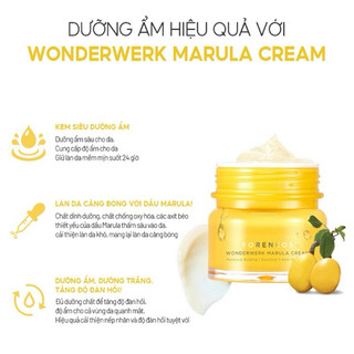 Kem dưỡng Forencos Wonderwerk Marula Cream màu vàng