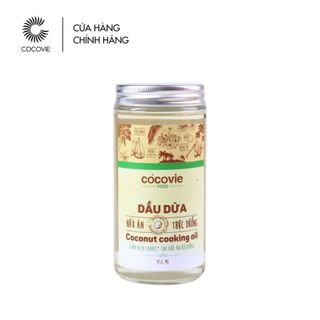 Dầu dừa Cocovie ép lạnh tinh khiết giàu Acid Lauric bổ sung năng lượng 450ml