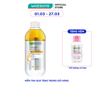 Nước Làm Sạch & Tẩy Trang Garnier Micellar Oil-Infused Cleansing Water 400ml