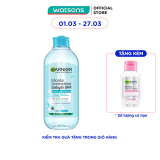 Nước Tẩy Trang Garnier Micellar Cleansing Water Salicylic BHA 400ml