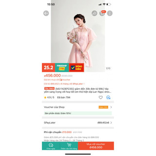 pass đầm dự tiệc mặc một lần và mới 100%