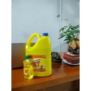 Nước rửa chén đậm đặc net 3,8kg tặng chai nhỏ 250g