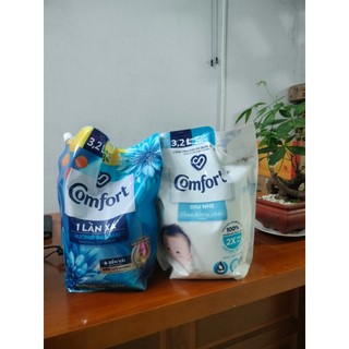  XẢ VẢI COMFORT 2 MÀU XANH  TRẮNG MẪU MỚI 3,1L 