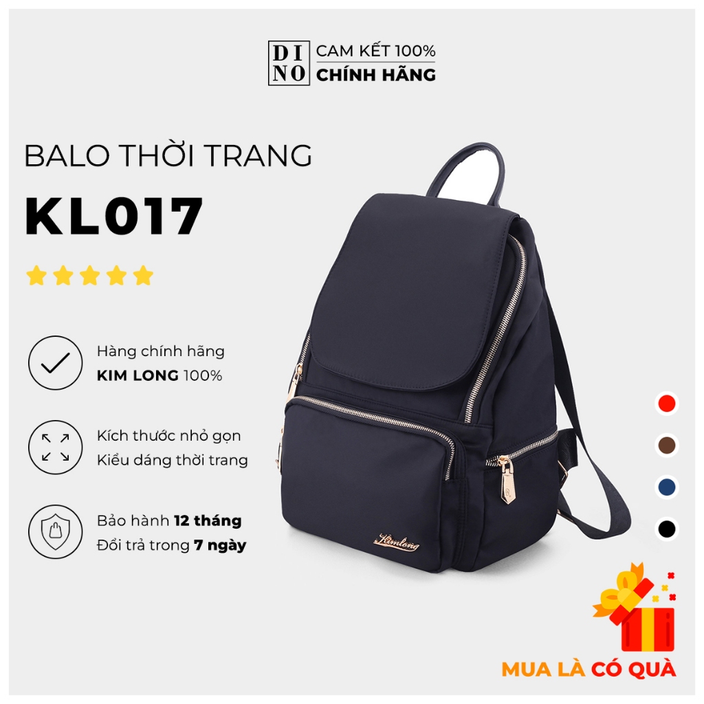 Balo Thời Trang Nữ, Balo Mini Dành Cho Nữ, Chất Liệu Vải Dù Cao Cấp Kim Long KL017