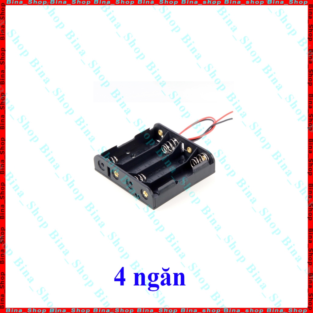 Đế gắn pin AA 1.5v Đế pin AA 1 ngăn/2 ngăn/ 3 ngăn có dây
