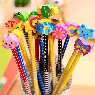 Bút Chì kèm Tẩy Nhiều Hình Dễ Thương