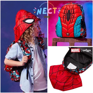 Balo người nhện kèm mũ bé trai smiggle ba lô spiderman size 35x27x10cm